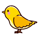 黄色い鳥のイラスト