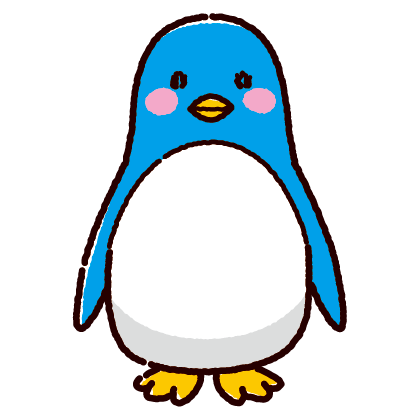 ペンギンのイラスト 3カラー イラストくん