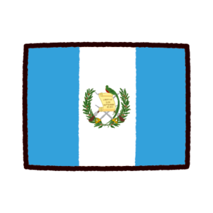 国旗のイラスト（グアテマラ共和国）
