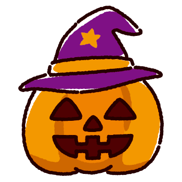 ハロウィンのかわいいイラスト（カボチャ）（6カット）