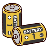 乾電池のイラスト（単一）