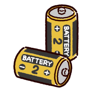 乾電池のイラスト（単二）