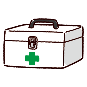 救急箱のイラスト（薬箱）