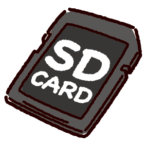 SDカードのイラスト（2カット）