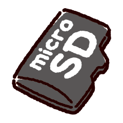 マイクロSDカードのイラスト