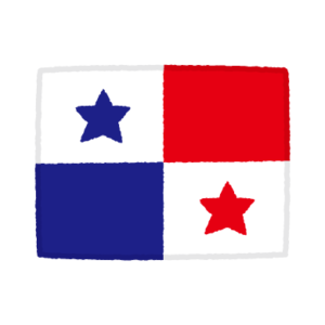 国旗のイラスト（パナマ共和国）