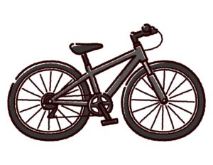 自転車のイラスト（マウンテンバイク）