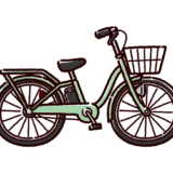 自転車のイラスト（電動アシスト）