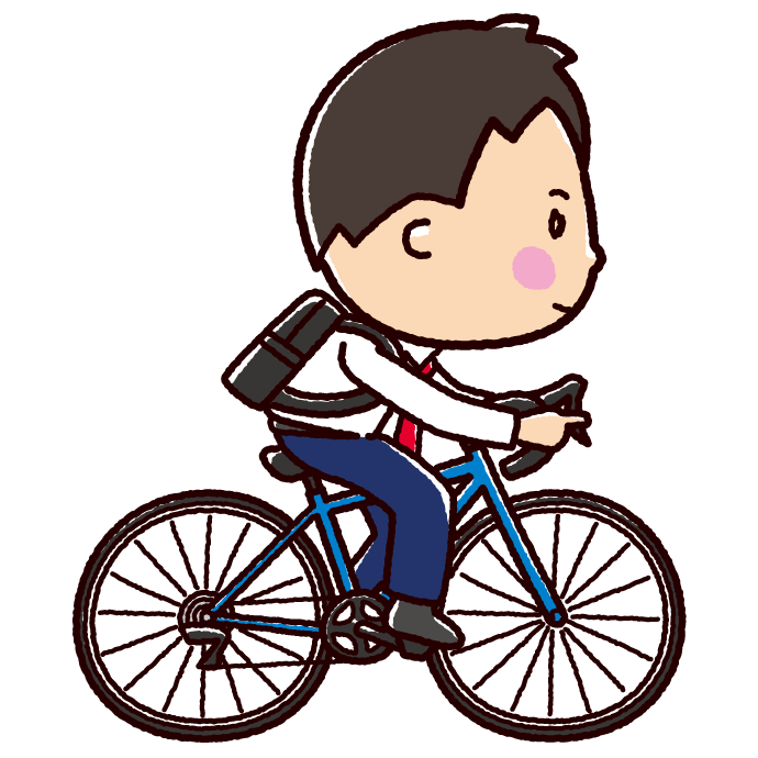 自転車に乗る イラスト 無料ダウンロードpng素材画像