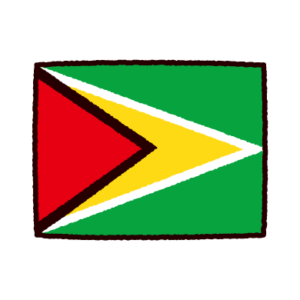 国旗のイラスト（ガイアナ共和国）