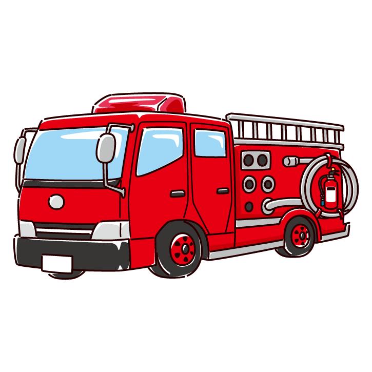 ベスト 消防 車 イラスト 簡単 2504 消防車 イラスト 簡単