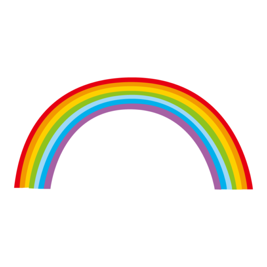 虹のイラスト（2カット）