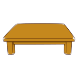 ローテーブルのイラスト（座卓）