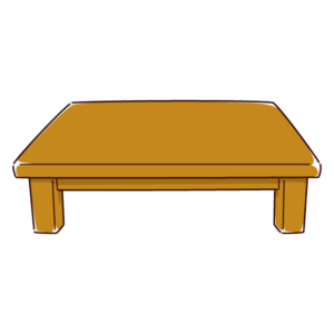 ローテーブルのイラスト（座卓）