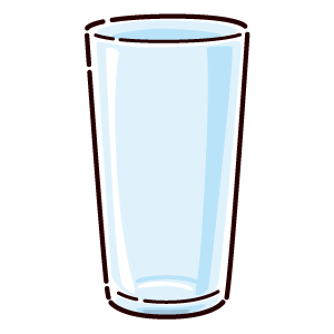 グラスのイラスト（タンブラー）（2カラー）
