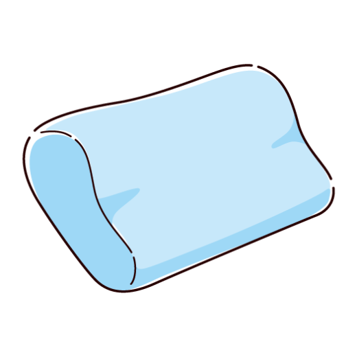 まくらのイラスト(低反発)(3カラー) - イラストくん