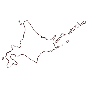 地図のイラスト（北海道）