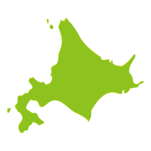 地図のイラスト（北海道）