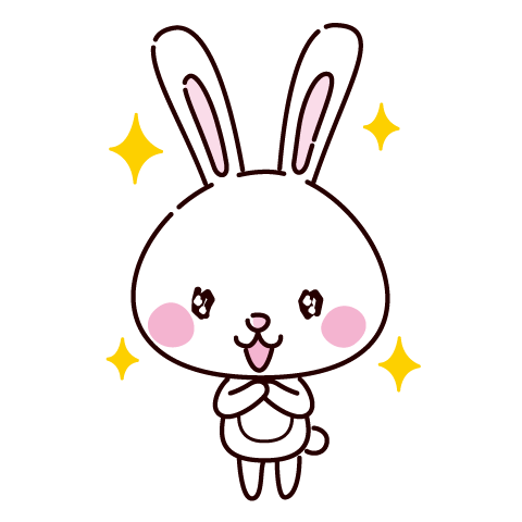 キラキラした目のイラスト うさぎ 卯 23年干支 3カラー イラストくん