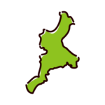 三重県の地図のイラスト（3パターン）