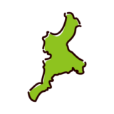 三重県の地図のイラスト