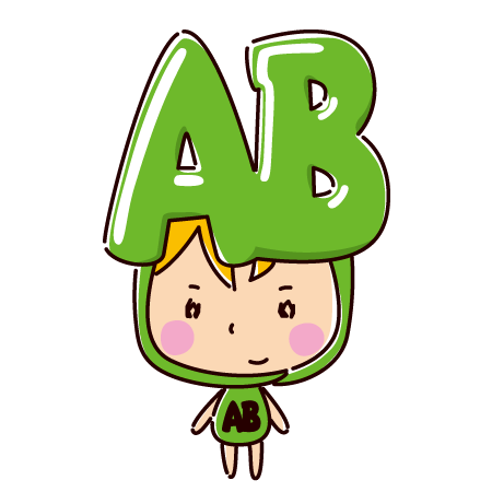 血液型AB型のキャラクターイラスト
