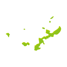沖縄県の地図のイラスト