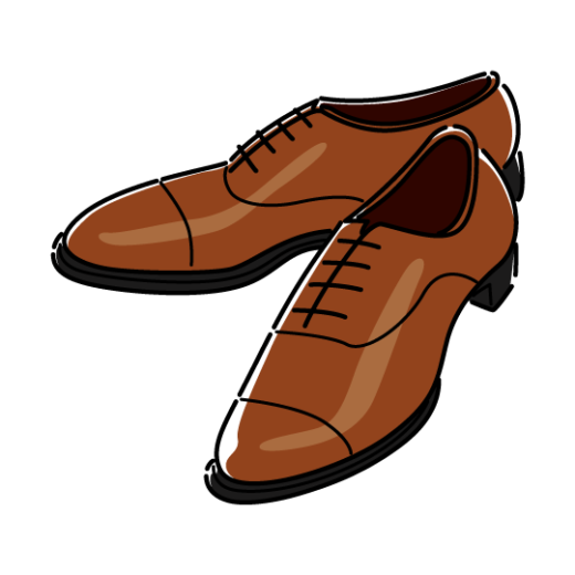 革靴のイラスト（2カラー）