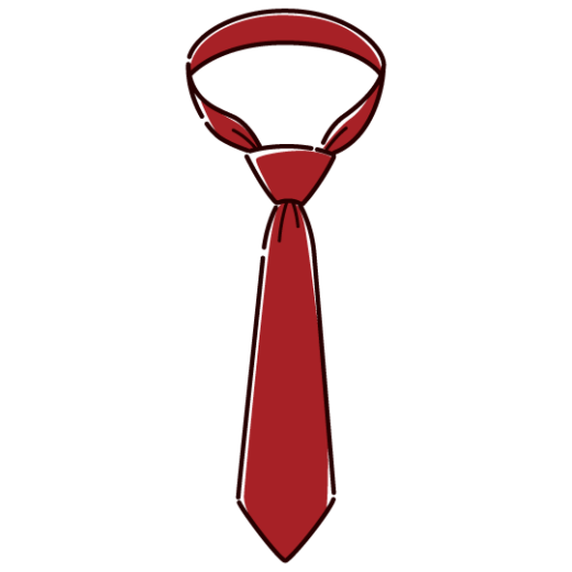 ネクタイのイラスト（3カラー）