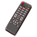 リモコンのイラスト（2カット）
