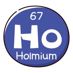 元素記号のイラスト（ホルミウム）