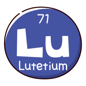 元素記号のイラスト（ルテチウム）