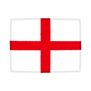 国旗のイラスト（イングランド）