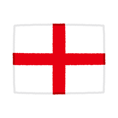 国旗のイラスト（イングランド）（2カット）