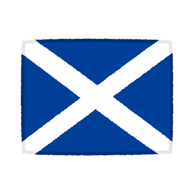 国旗のイラスト（スコットランド）（2カット）