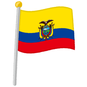 エクアドル国旗のイラスト