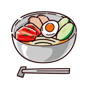 冷麺のイラスト