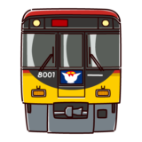 京阪電車13000系のイラスト