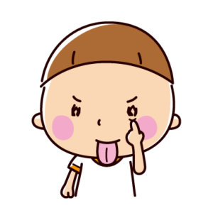 あっかんべーのイラスト