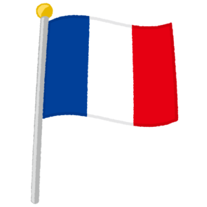 フランス国旗のイラスト