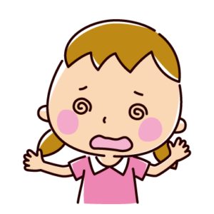 目が回るイラスト