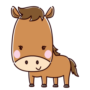 かわいい馬のイラスト