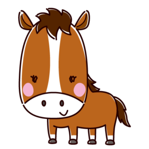 かわいい馬のイラスト