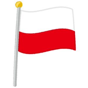 ポーランド国旗のイラスト