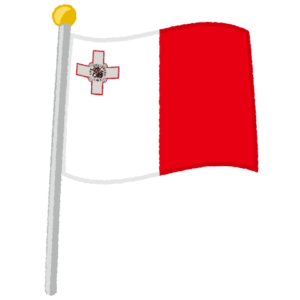 マルタ国旗のイラスト