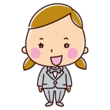 タキシードを着た女の子のイラスト