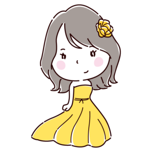 カラードレスのイラスト