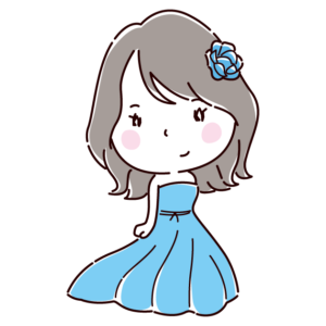 カラードレスのイラスト