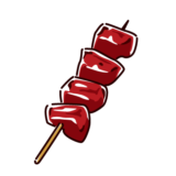焼き鳥のイラスト（レバー）