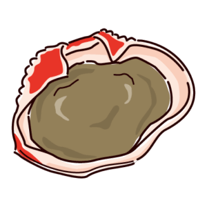 かにみそのイラスト